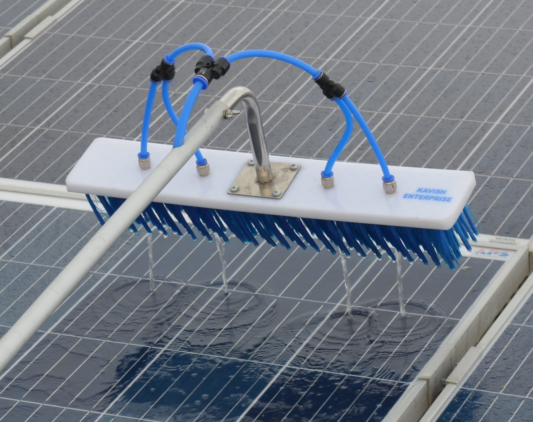 Kavish Enterprise Solar Panel Cleaning Brush - 4 Meter Water Fed with Nylon Brush Telescopic Pole Water Pipe & Connector (4 Meter) (B0B74SP7JR) Amazon Price History, Amazon Price Tracker
