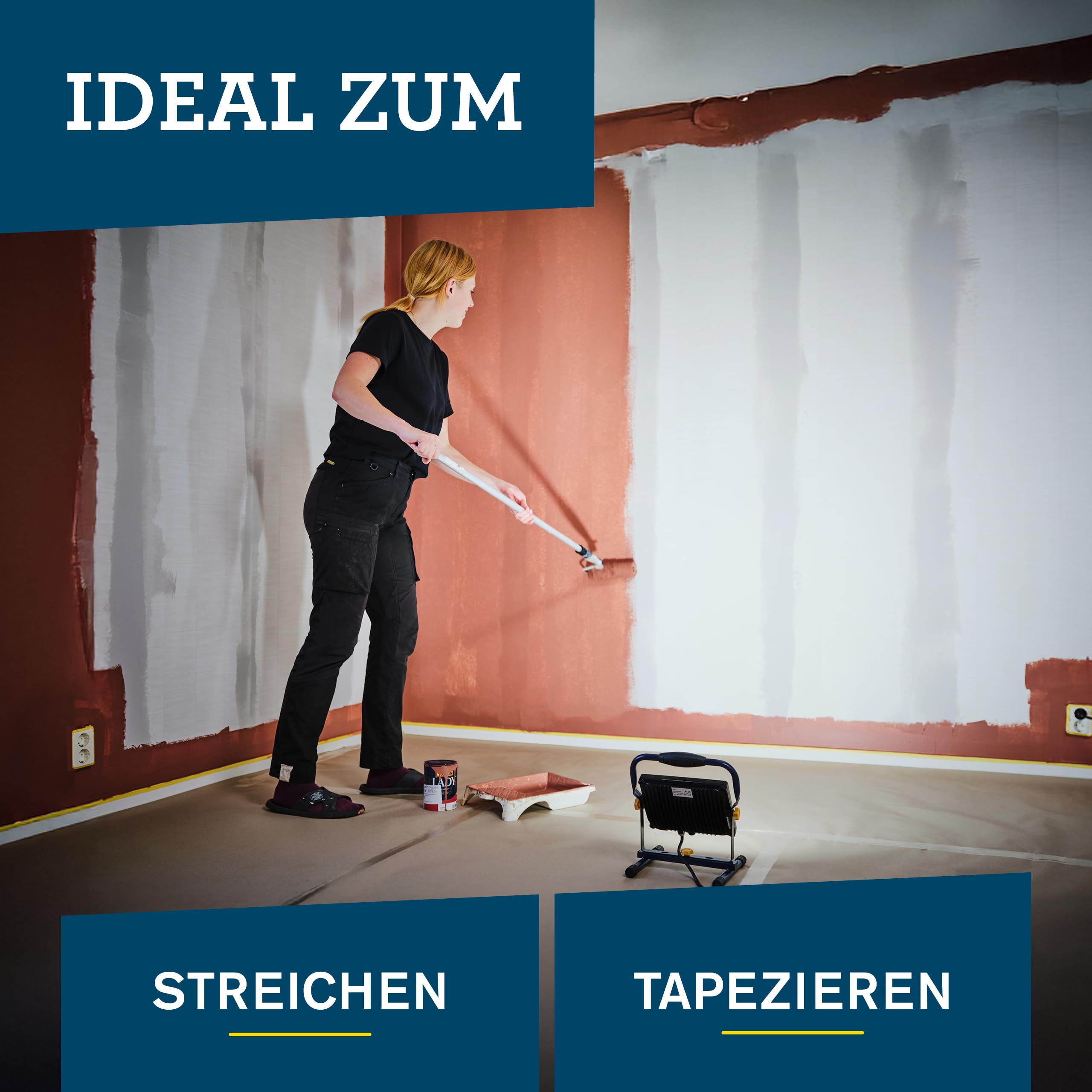 Rapid LED-ArbeitsleuchteThe Painter zum Streichen und Tapezieren