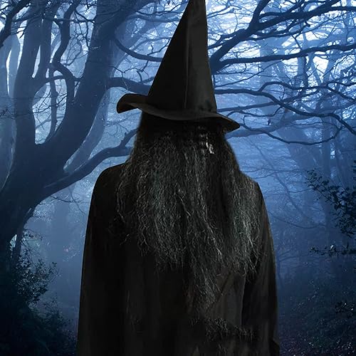 Miniatura 9 de DULRLLY Máscara de anciana aterradora para Halloween, máscara de bruja de látex espeluznante con ojos rojos, máscara de bruja de cabeza completa