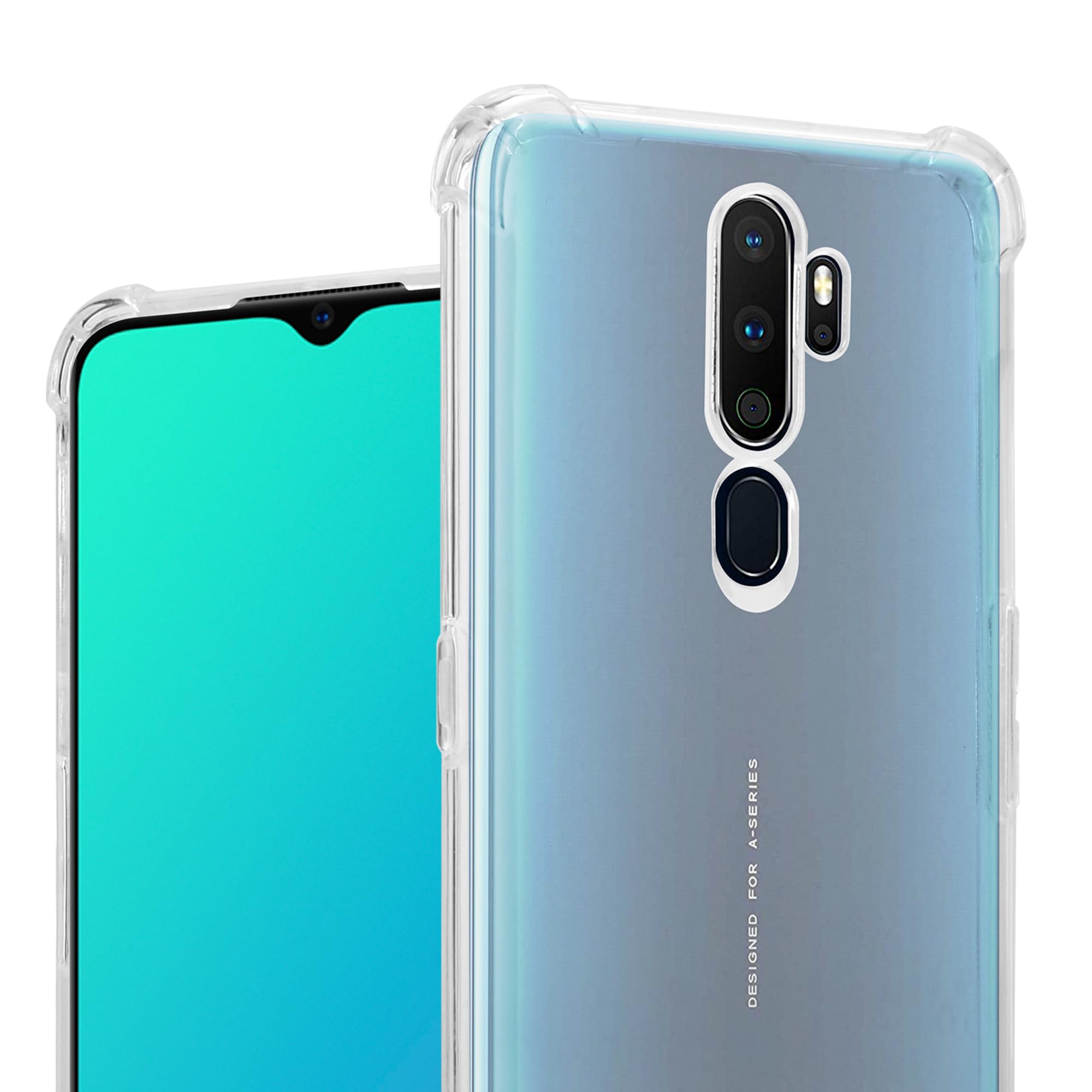 Funda Espejo Con Tapa Para OPPO A9 2020 / A5 2020 - Green QH3 - Carcasa Flip Folio Con Soporte