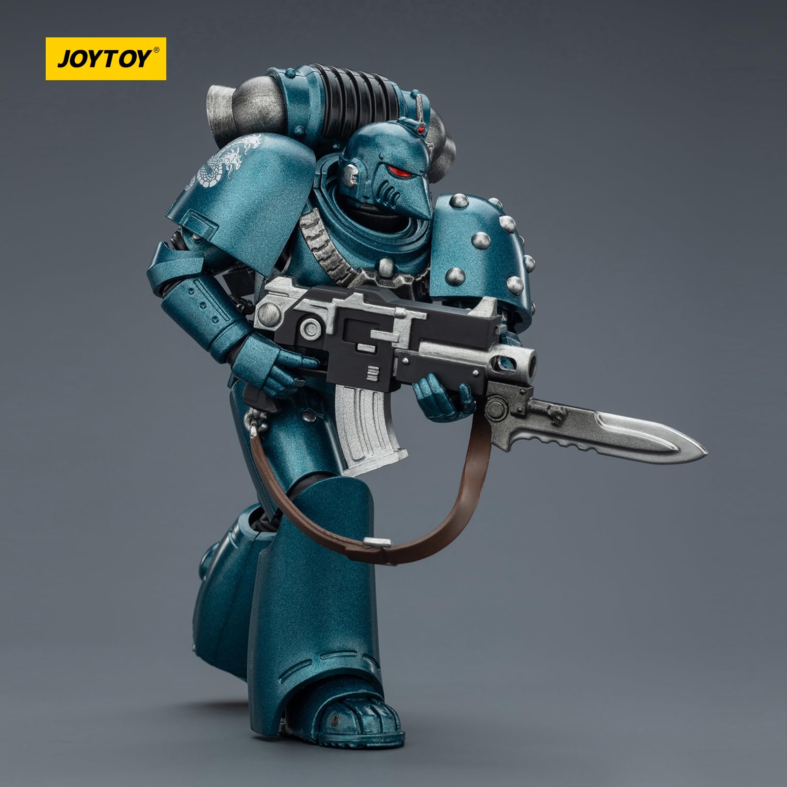 JOYTOY Warhammer 40k Horus Heresy, Alpha Legion MKVI Tactical Legionary 1/18 Figurine d'action à collectionner et à afficher