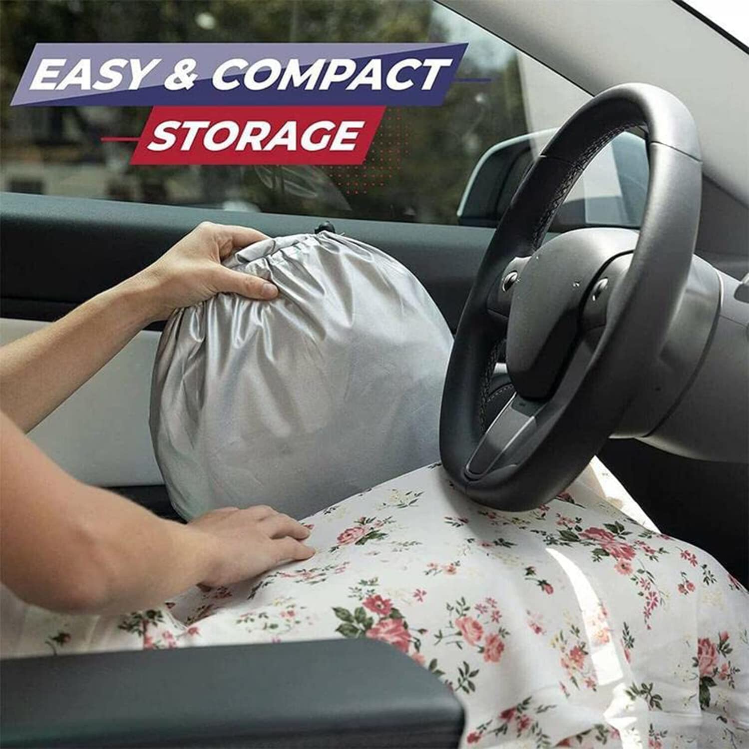 Parabrezza Parasole Anteriore per Toyo-Ta RAV4 IV 2012-2015 2016 2017 2018, Protezione UV Pieghevole E Portabile Facile da Installare Auto Parasole