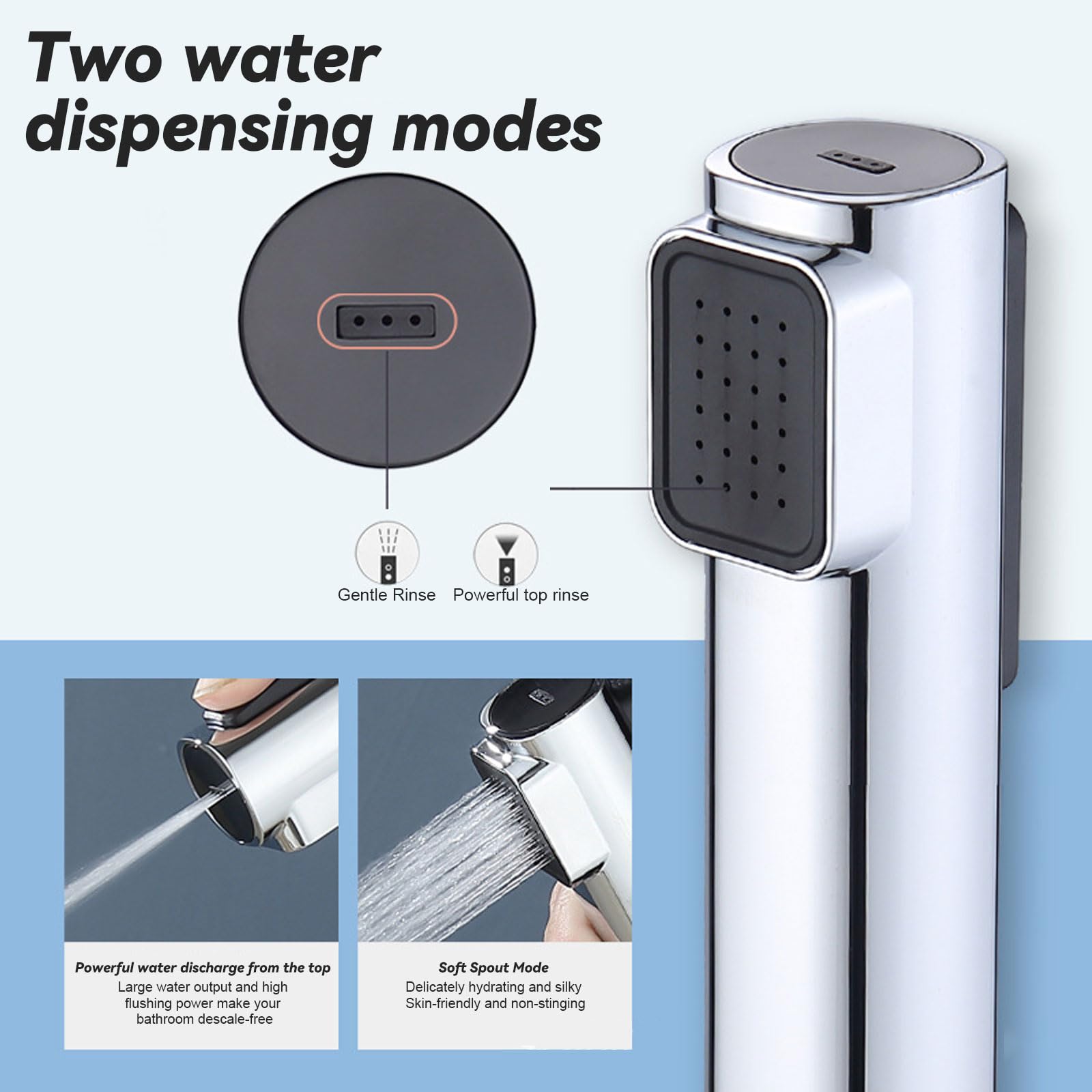 Lavabi portatili, Doccetta per bidet, spruzzatore ad alta potenza, ABS spruzzatore bidet manuale