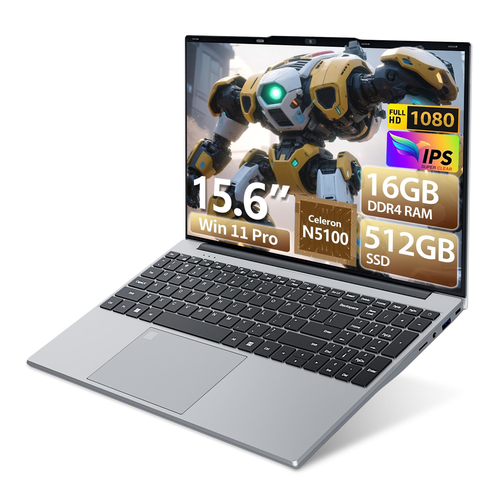 2026 Laptop, 15.6 inch Laptop Computer Celeron N5100 Up to 2.8GHz, Lap Top PC with 16GB R…