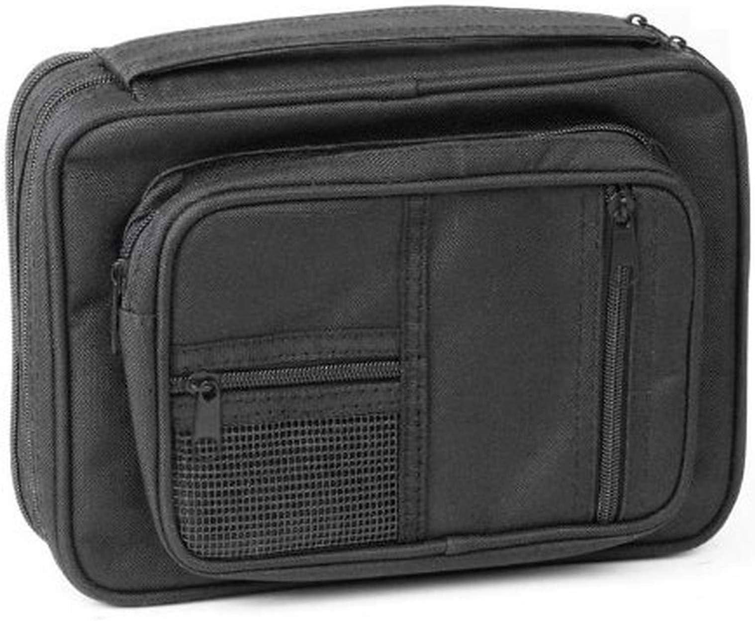 Dicksons Black Reinforced Canvas Bible Cover Case with Handle and Stationary, X-Large