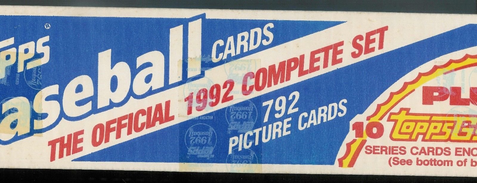 Amazon.com: Topps 1992 Baseball Complete Factory Set 792 Cards
