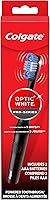 Colgate Optic White Pro Series Sonic Whitening Toothbrush with Timer, Polishing Cup & Replaceable Head - Battery Powered, Black