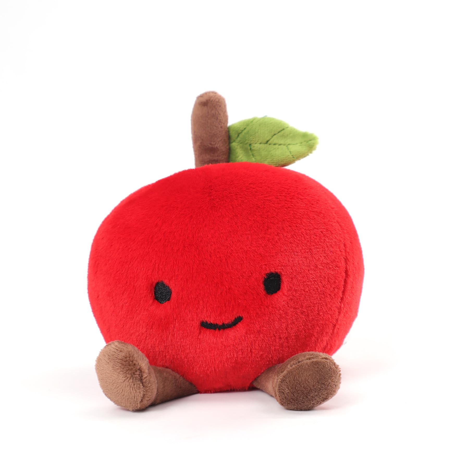RECUR Apple Fruit Stuffed Animals Toy Soft Fruit Plush Cute Apple Plushie 8 Inches Adorable Gift for All