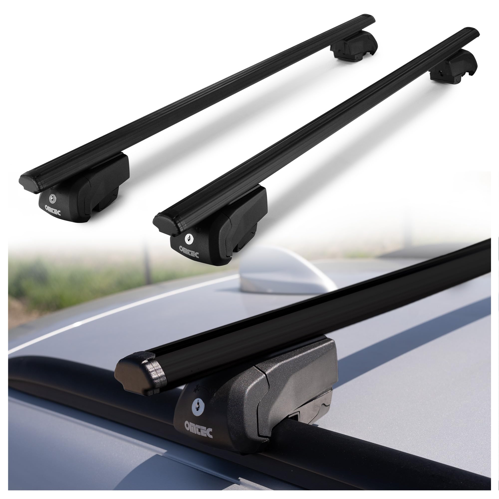 CHROMEMASTER Portapacchi da Tetto, Barre Tetto; Compatibile con Opel Grandland X 2017-2021; Per il Trasporto di Box da Tetto, Portabiciclette, Scala | Struttura Leggera e Resistente in Alluminio