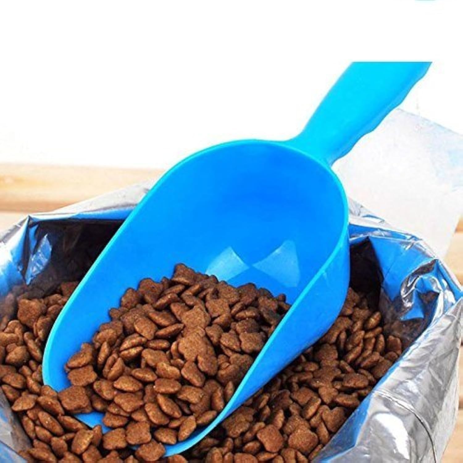 Pets Empire 1pc Plastic Handle Pet Dog Cat Food Feeder Shovel Scoop – Color May Vary