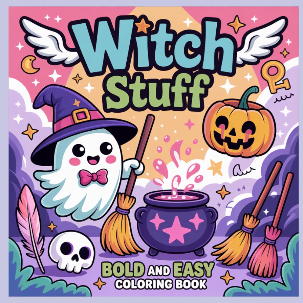 Witch Stuff Bold and Easy: Coloring Book