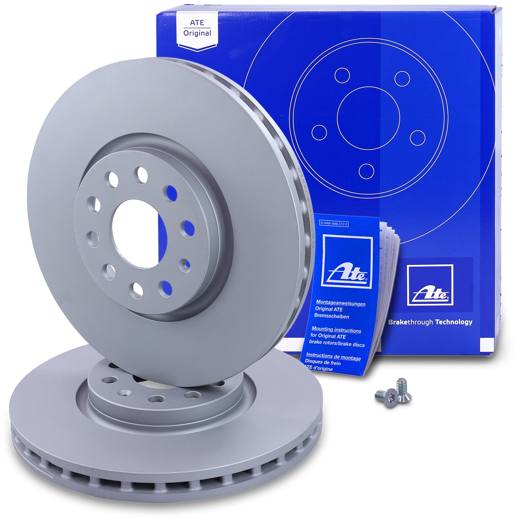 ATEC Germany Bremsenset Vorderachse - 314 Mm Belüftete Scheiben + Bremsbeläge Für VW, SEAT, SKODA