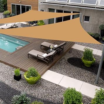 2 4 x 2 4 x 3 3.9 Sand Sun Shade Sail T28 Canopy Awning for Patio Backyard Lawn Garden Outdoor Activities UV Block Mesh Netting, We Can Make Custom Sizes
