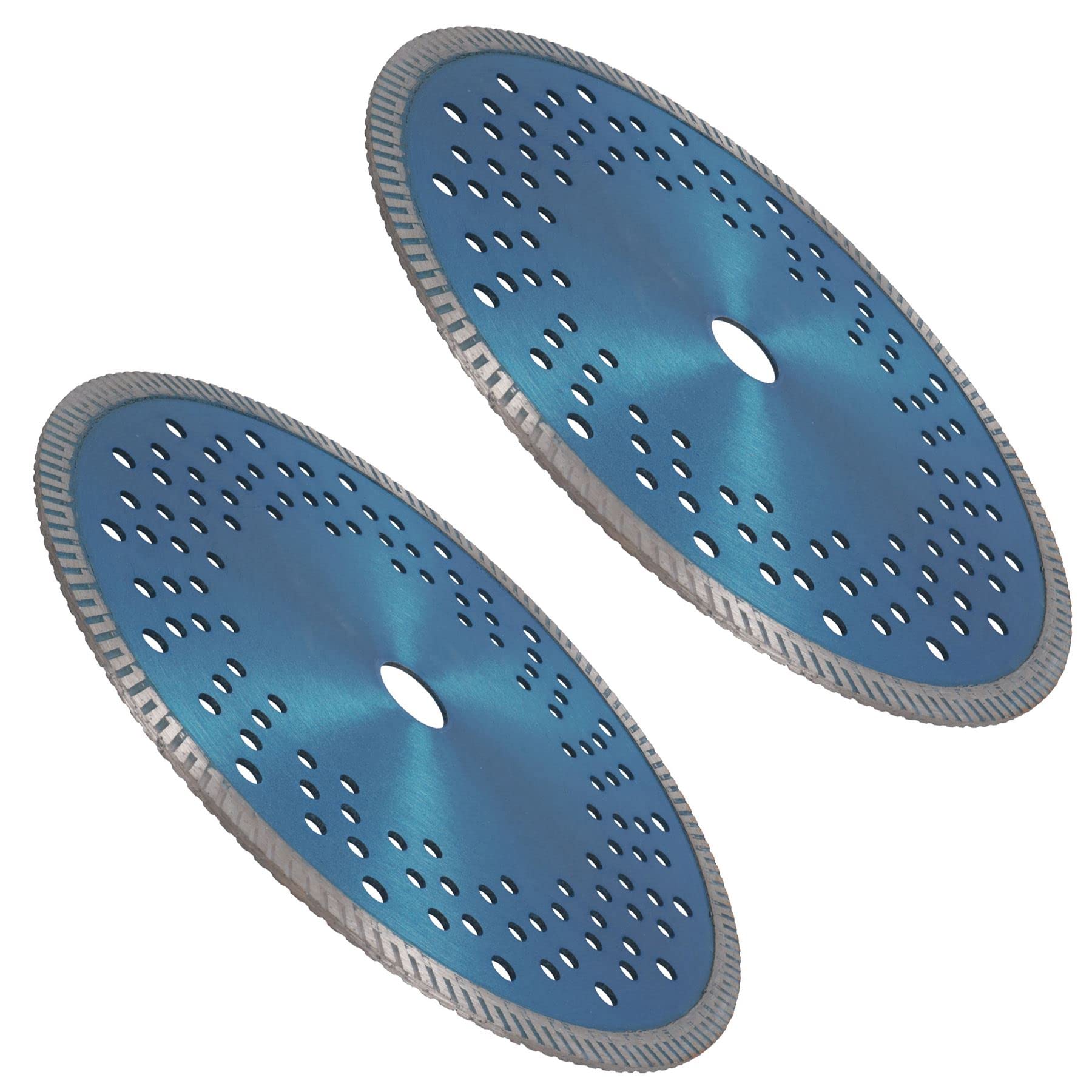 Ab Tools 9In / 230Mm Dry And Wet Turbo Cutting Disc Porcelain Ceramic Granite Marble 2Pk