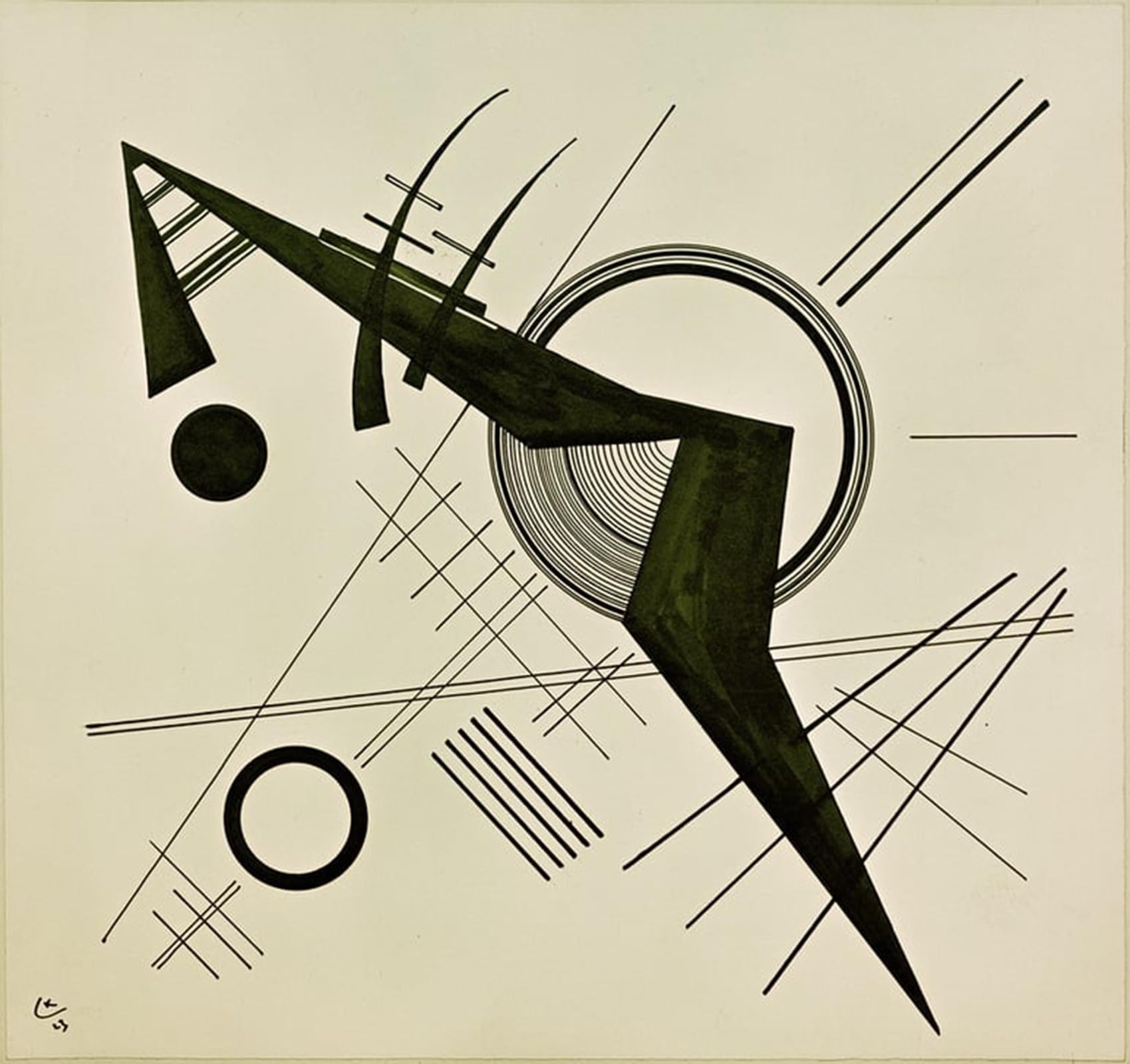 POSTERIIk Famous Modern Artwork Art Mural composition by Wassily Kandinsky Oil Paintings Pictures for Home Decor 60x90cm