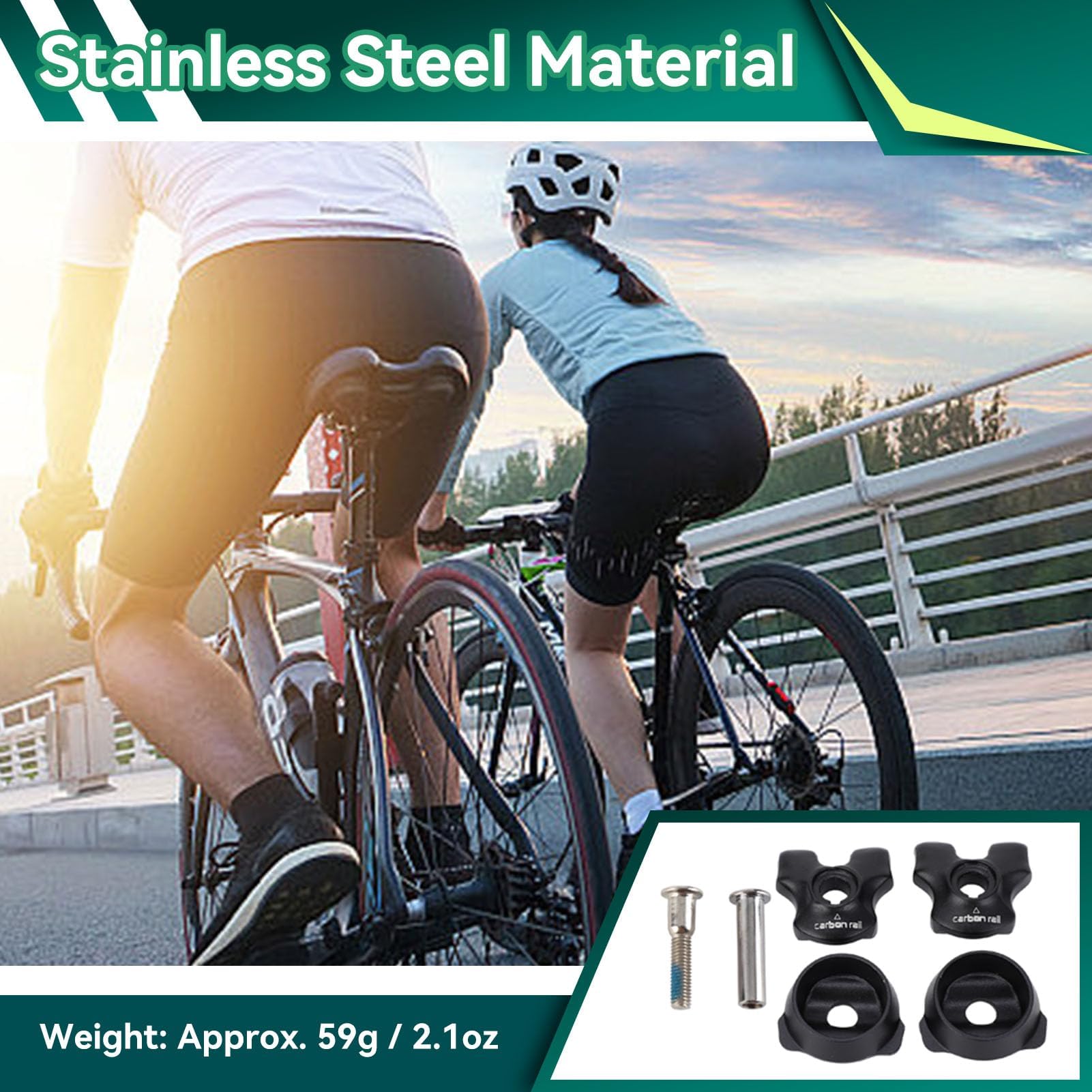 Abrazadera para Tija de Sillín Bicicleta 7x9mm, Acero Inoxidable abrazadera tubo de tija de sillín Sujeción Firme y Repuesto para Carretera, Plegable, Urbana y Bicis de Montaña