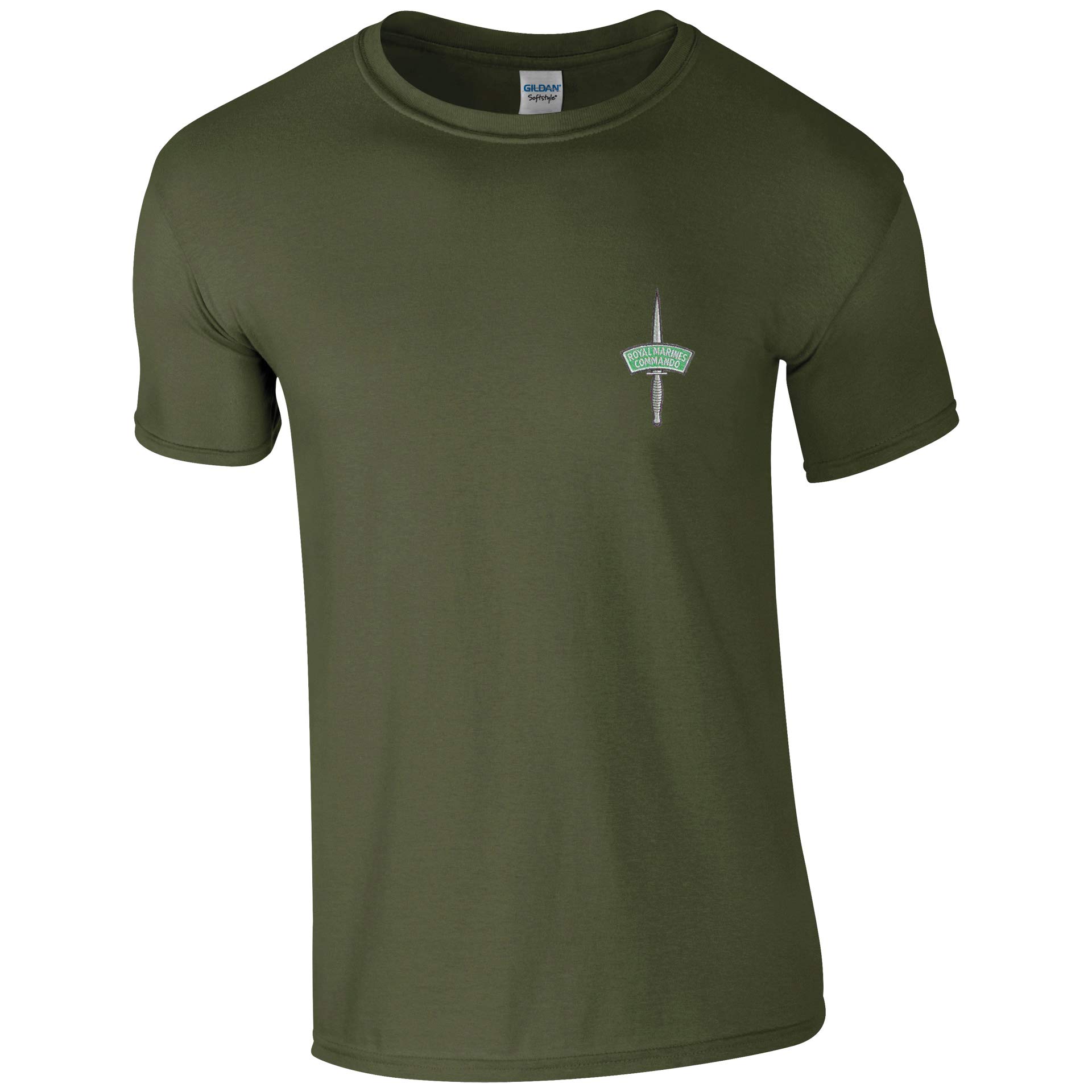 ProductsaveEmbroidered Royal Marines Commando Dagger Mens T Shirt British Army Military Embroidery T Shirt