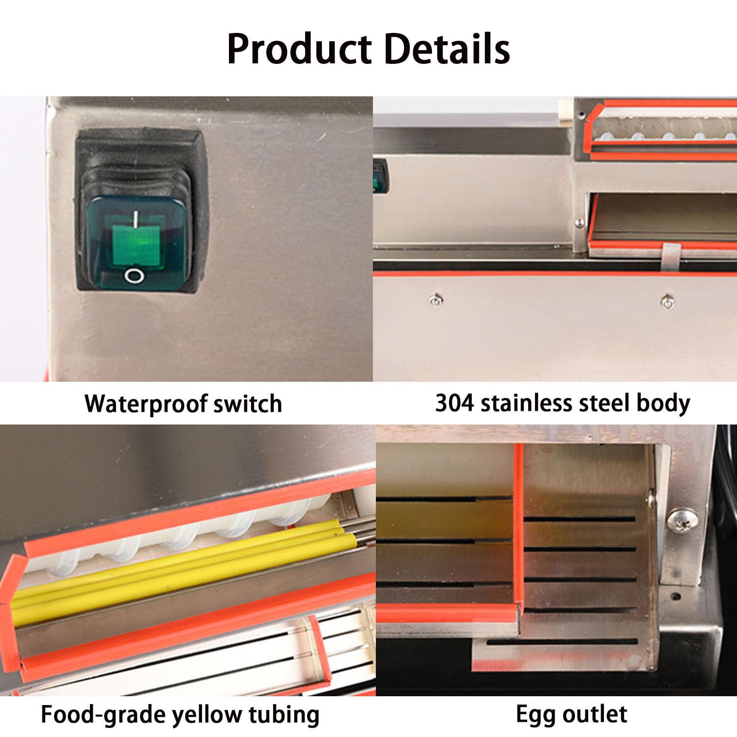 MáQuina Peladora EléCtrica Comercial de Huevos de Codorniz,para PáJaros y Huevos en Conserva Desgranadora Automática con Pulverizador de Agua