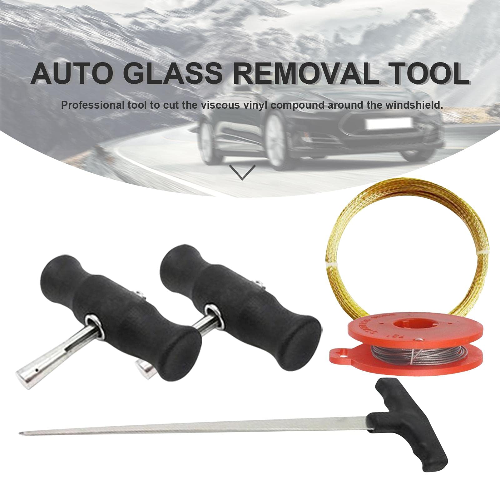 Keptfeet Kit rimozione Parabrezza,5 Strumenti per la rimozione del Parabrezza - Kit di Strumenti per la rimozione del Parabrezza 'Auto, Strumenti per Ritaglio del Parabrezza Automatico