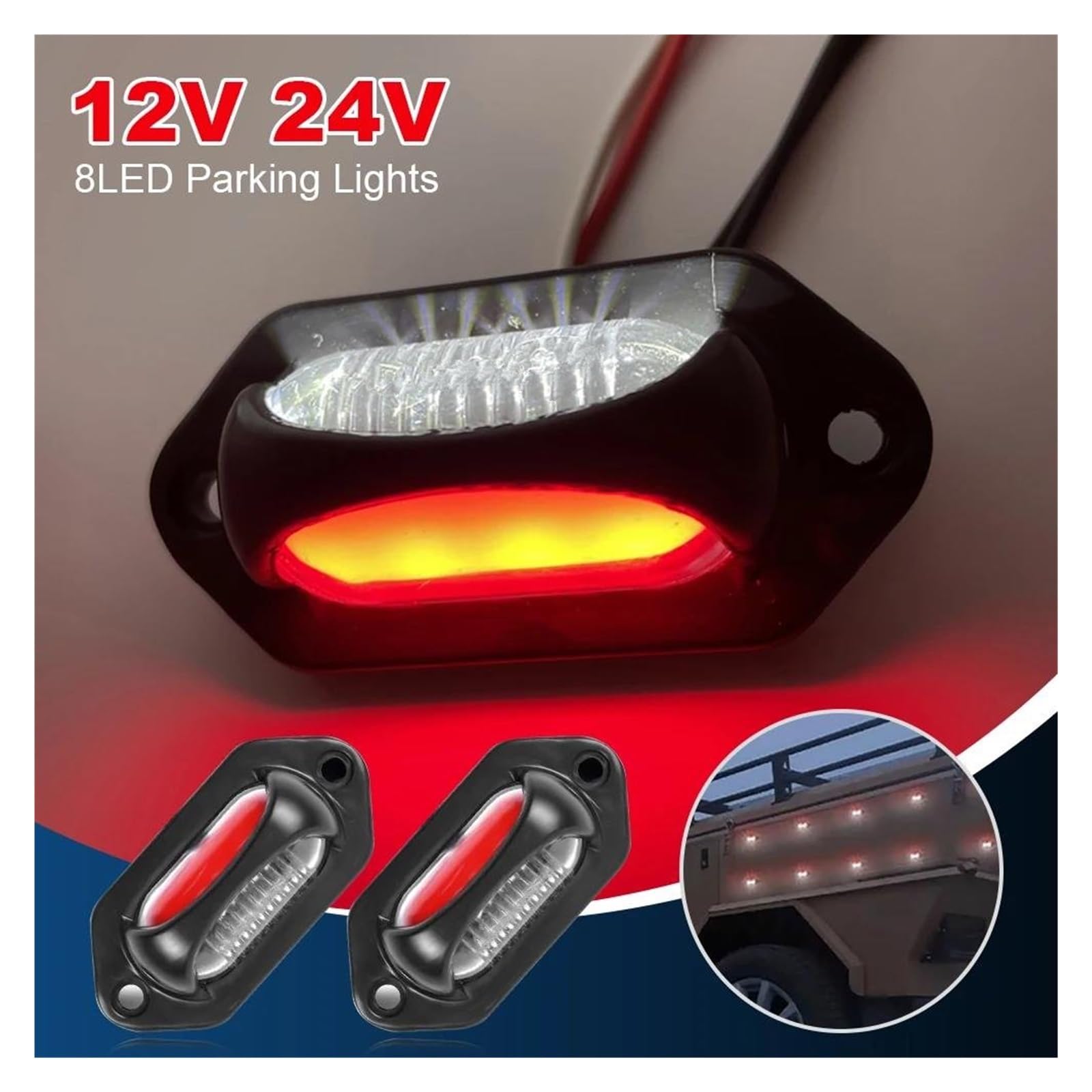 Amazon | バックランプ 12V 24V ナンバープレートライト LED 