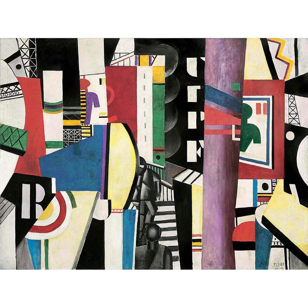 Wee Blue Coo Leger The City Art Print Poster Wall Decor 12X16 Inch