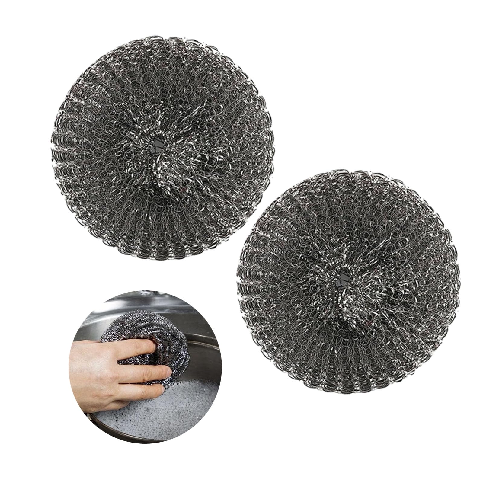 2Pcs Kettle Descaler Ball Stainless Steel Doughnut Kettle Descaler for Kettle Tablets Remove Limescale Premium Limescale Remover Kettle Descalers Wire Ball Durable Long Life