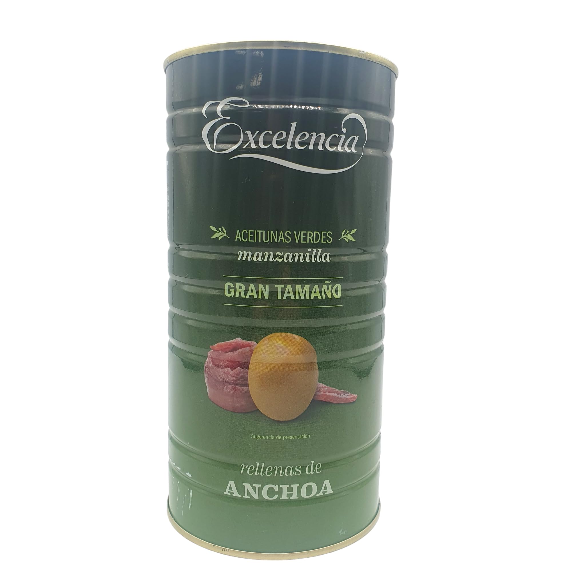 Aceitunas Rellenas de Anchoa Lata 1,4 kg Gran tamaño