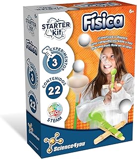 Comprar Science4you Starter Kit de Experimentos de Física para Niños – Hace Tus próprios Experimentos de Física, Juguete Científico, Educativo, Regalo de Construcción para Niños de 5 6 7 8+ Años