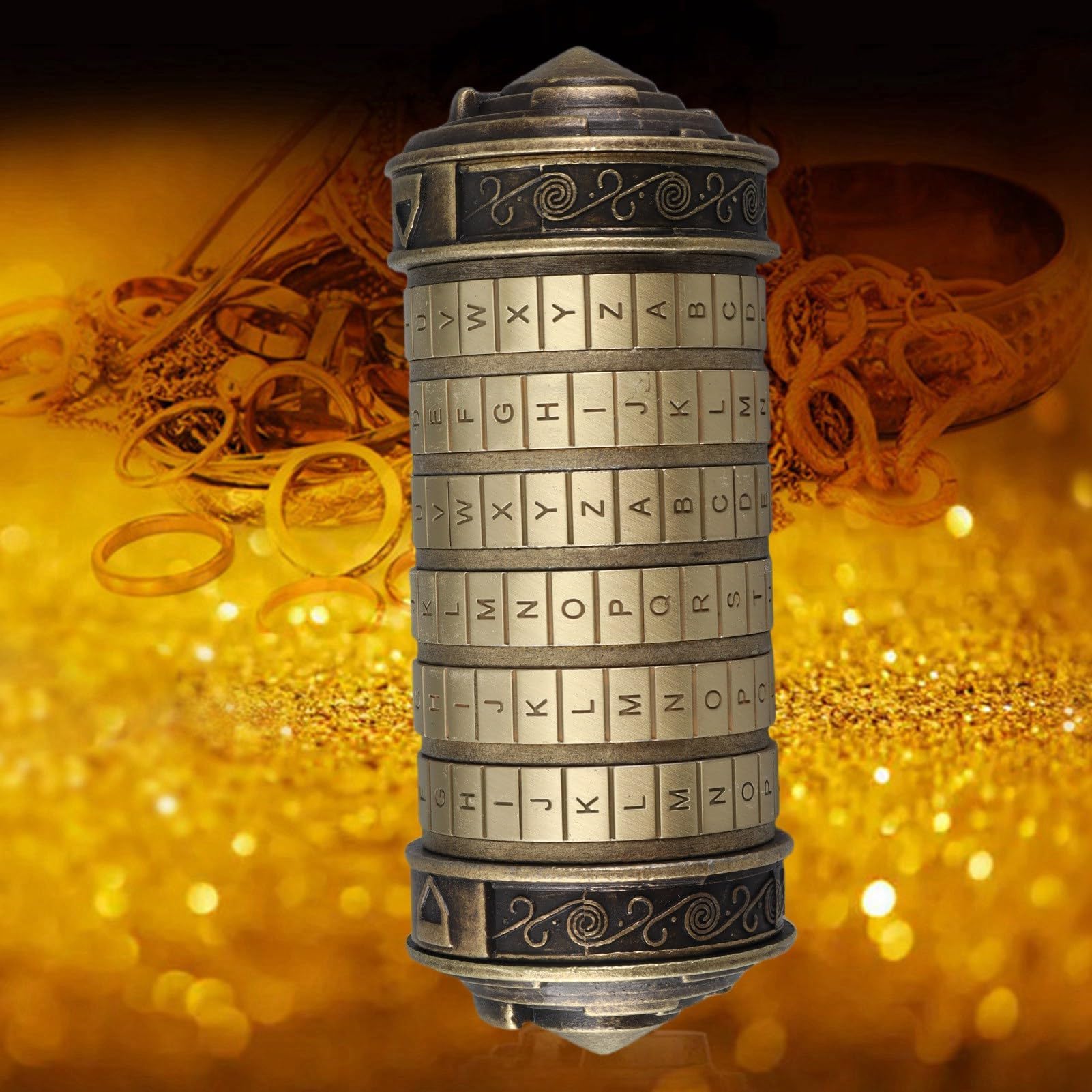 Léonard de Vinci Code Jouet Rétro Da Vinci Code Mini Cryptex pour Noël Saint Valentin Cadeaux d'anniversaire Les Plus Intéressants