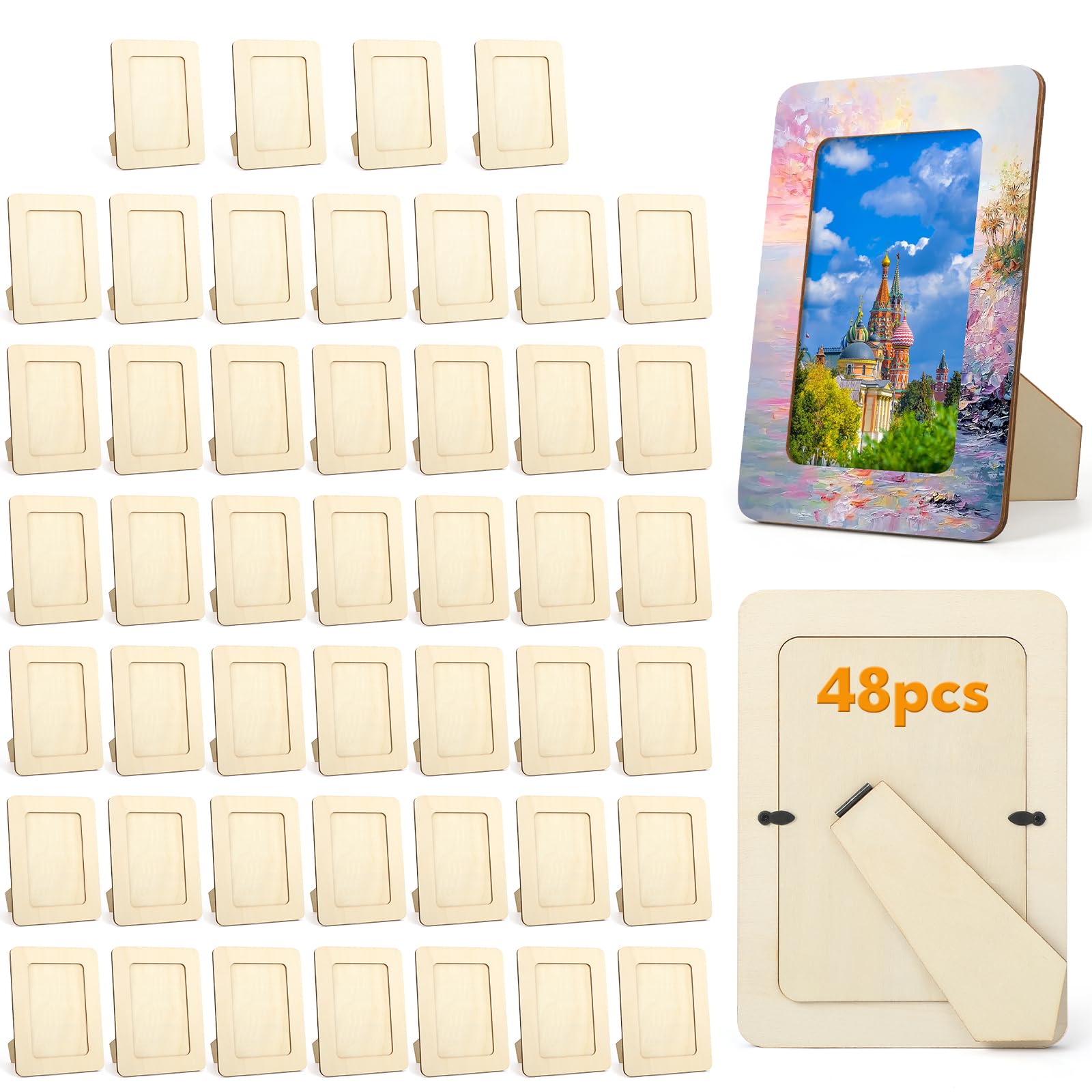 Cadres photo en bois à personnaliser pour activités de fête d'anniversaire