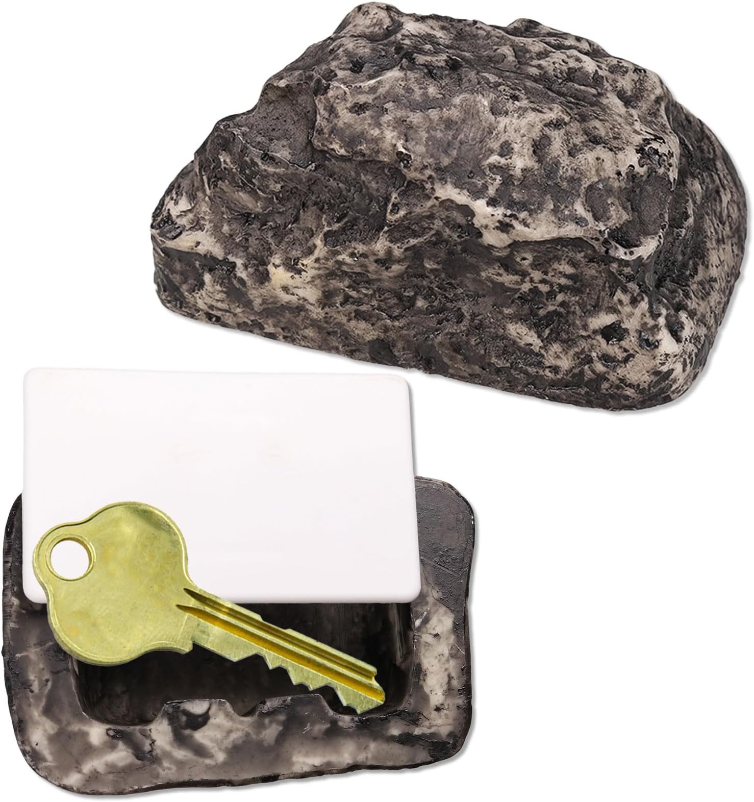 Rock to Hide Key Outside - Fake Stone Looks Real, Secret Outdoor Key Holder S...