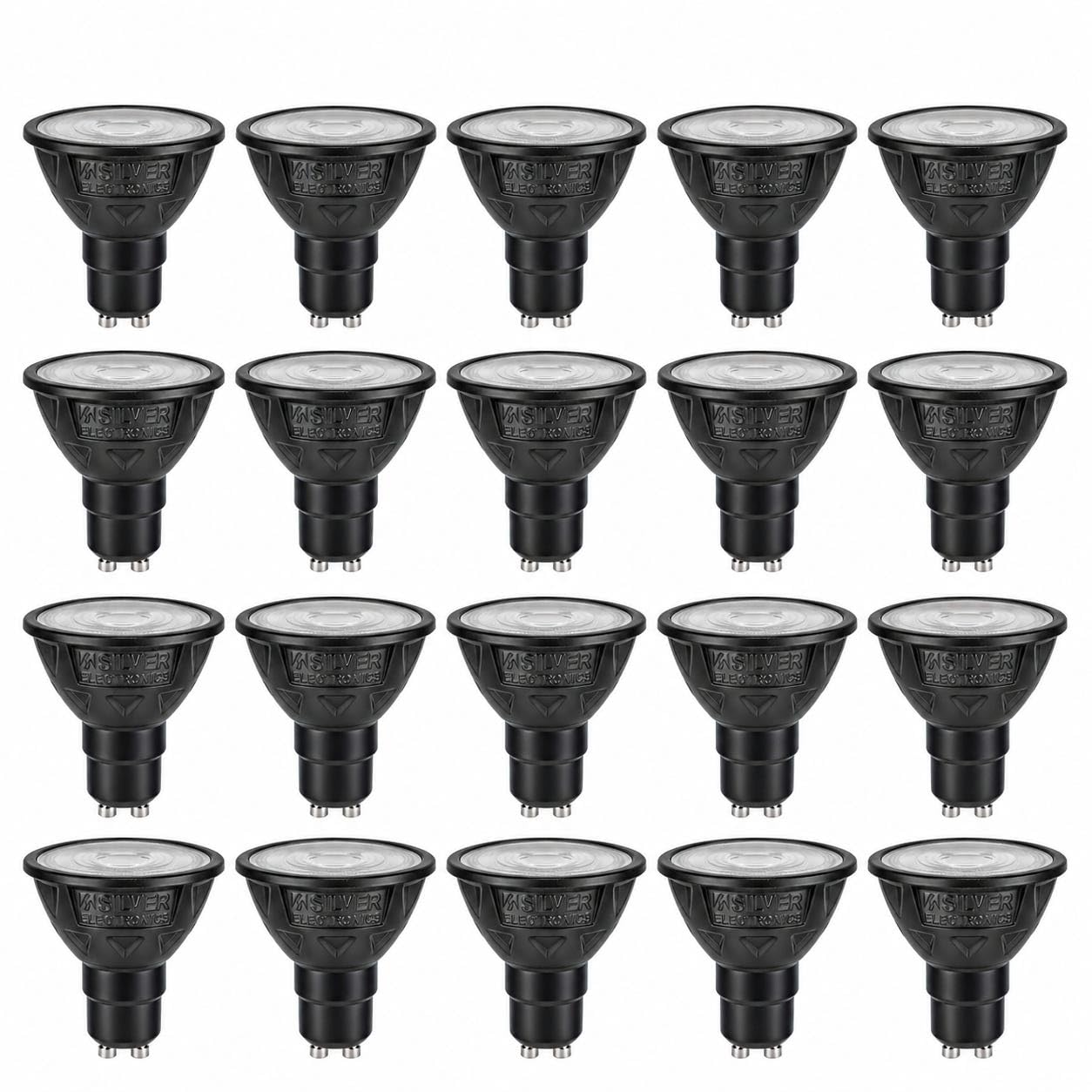 Pack x20 Bombilla LED GU10 Dicroica Luz Cálida 2700K 6.5W CRi97 900lm
