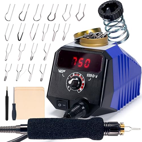 WEP 939D-V Wood Burning Kit 250-750℃/482-1382℉Adjustable Wood Burning Tool with Detachable Pen, 20 Wood burner Tips, WoodBurning Pen Holder Suitable