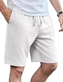 Mens Casual Shorts Stretch Drawstring Summer Beach Shorts Chino Golf Shorts with Pockets