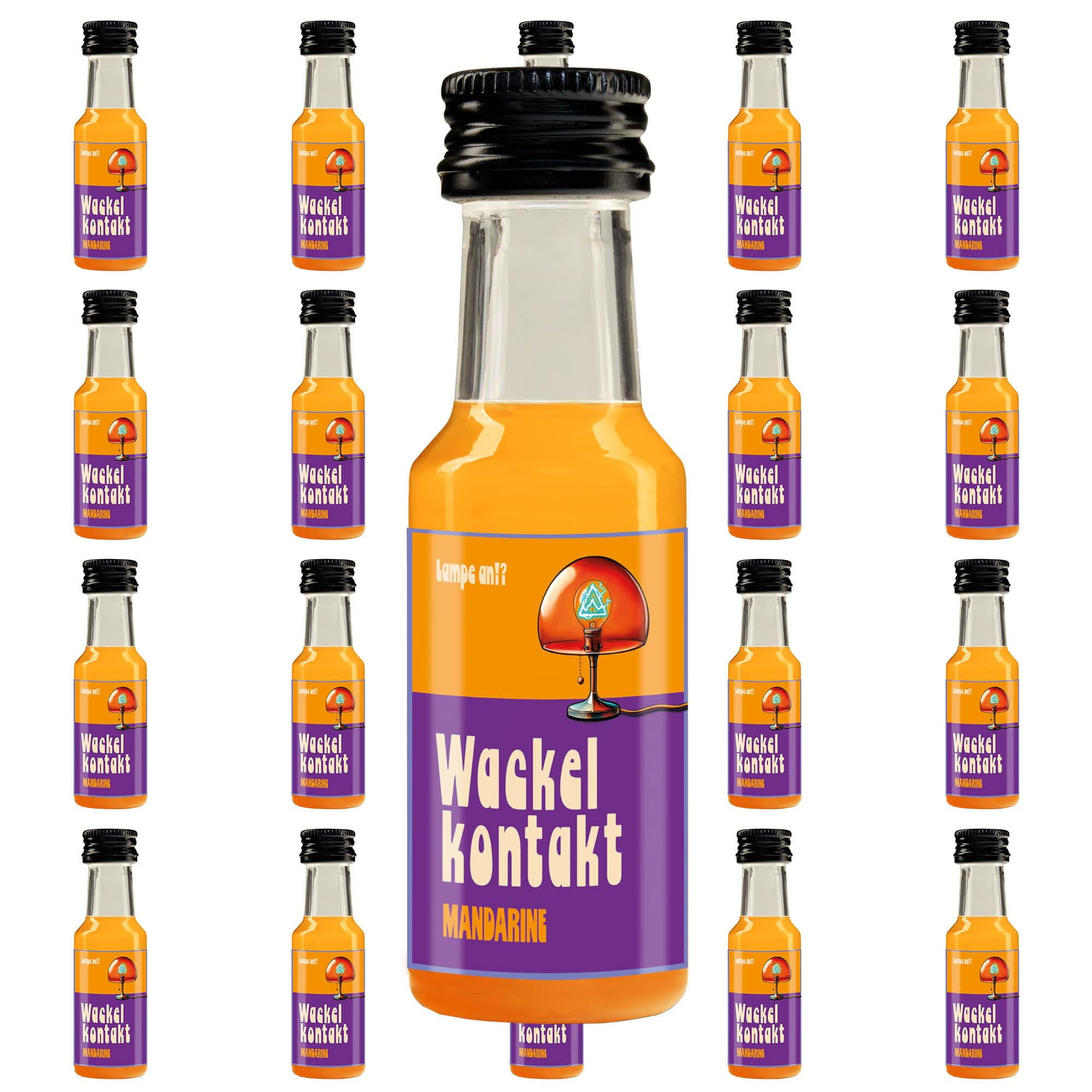 Kinky Drinks WACKELKONTAKT Mandarine Likör – PET – 20 x 20 ml = 400 ml – 16% Vol. Shot by IN-SPIRIT