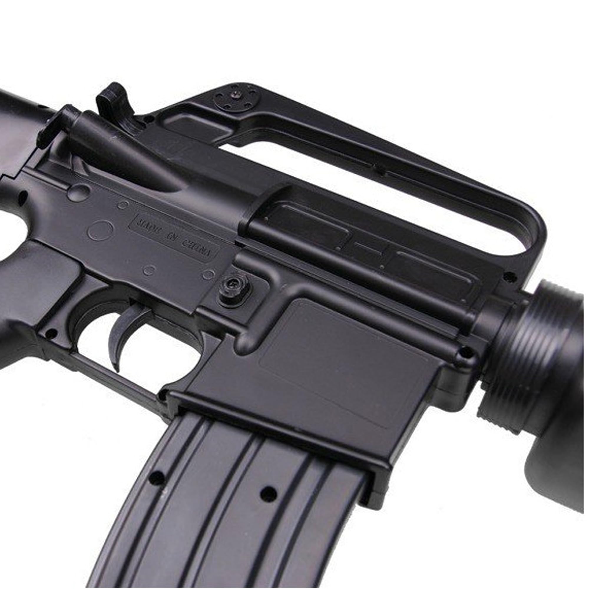 Fucile Airsoft M16-A2 / Modello a Molla/Colpo Singolo/Materiale: plastica ad Alta Resistenza/Colore: Nero/Potenza 0,5 Joule