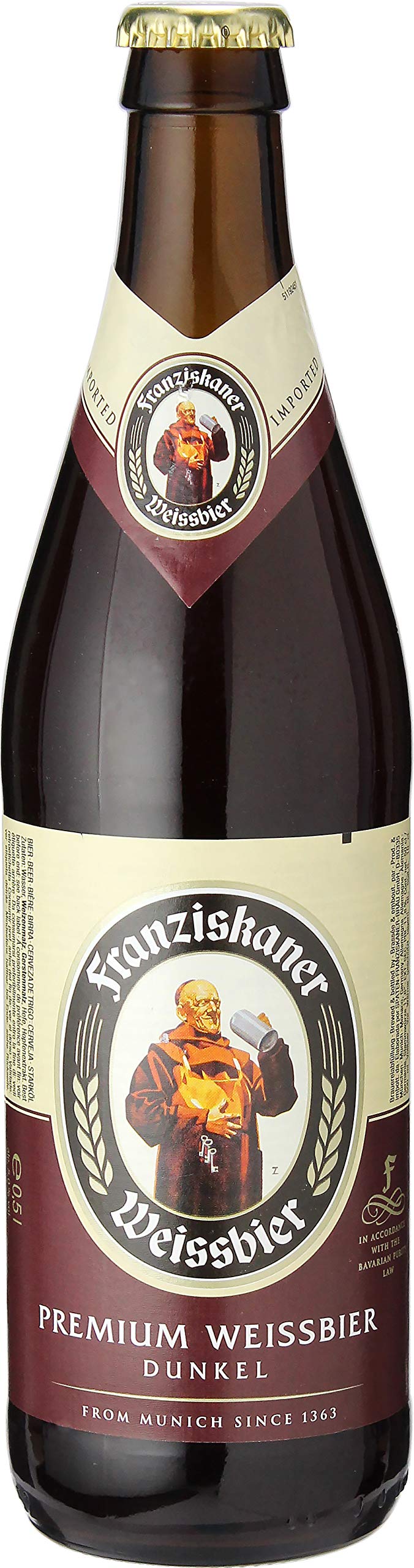 Amazon.co.jp: Franciskarner Hefe Weisbier Duncel 16.9 fl oz (500