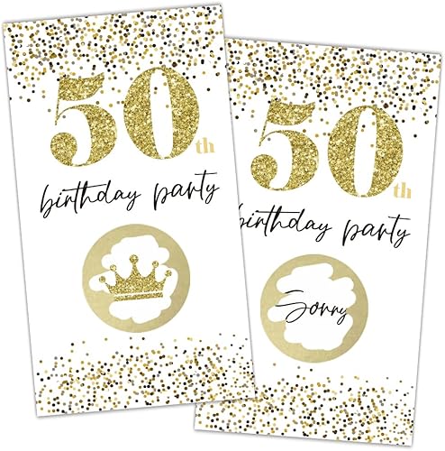 REWIDPARTY Tarjetas de juego para raspar para fiesta de cumpleaños número 50 (32 piezas) para fiesta de cumpleaños número 50, tarjetas rascadoras