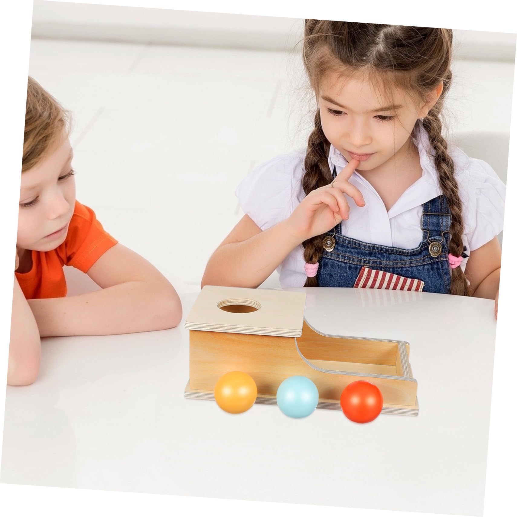 Caja de Monedas de Madera 1pieza Juguete Educativo para Niños | Entrenamiento de Motricidad Detallada, Fomenta la Concentración, para Bebés y Niños