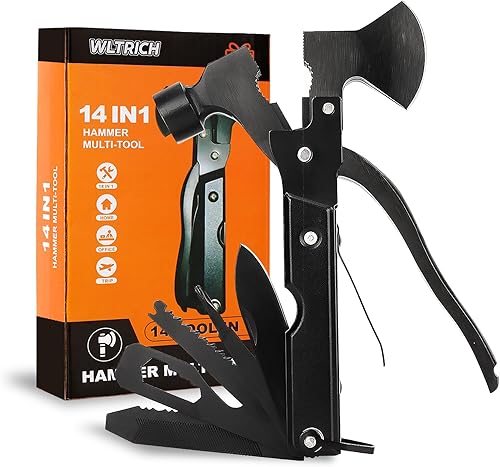 Regalos para el día del padre de hija esposa, regalos para papá, regalo para papá para el día del padre, martillo multiherramienta 14 en 1 con