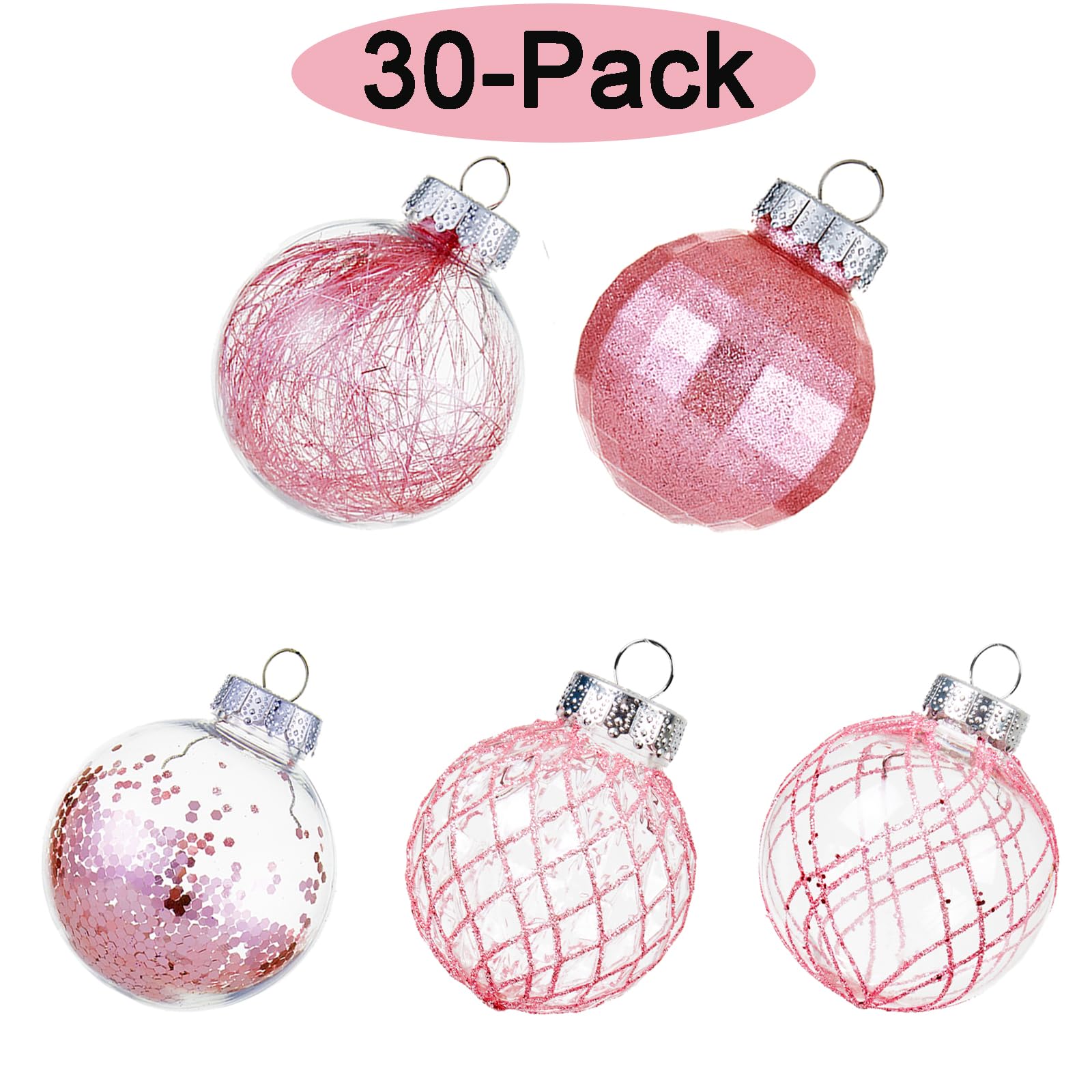 CristBest 30ct Christmas Ball Ornaments-60mm/2.36