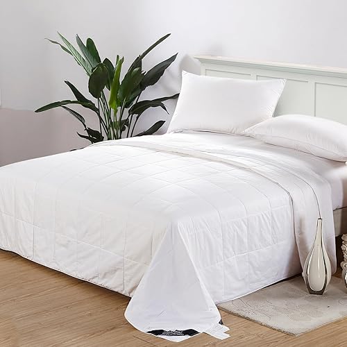 Lilysilk Cobertor de seda, lavable, con funda de algodón, relleno con seda de murera 100% natural, de lujo, de la mejor calidad.