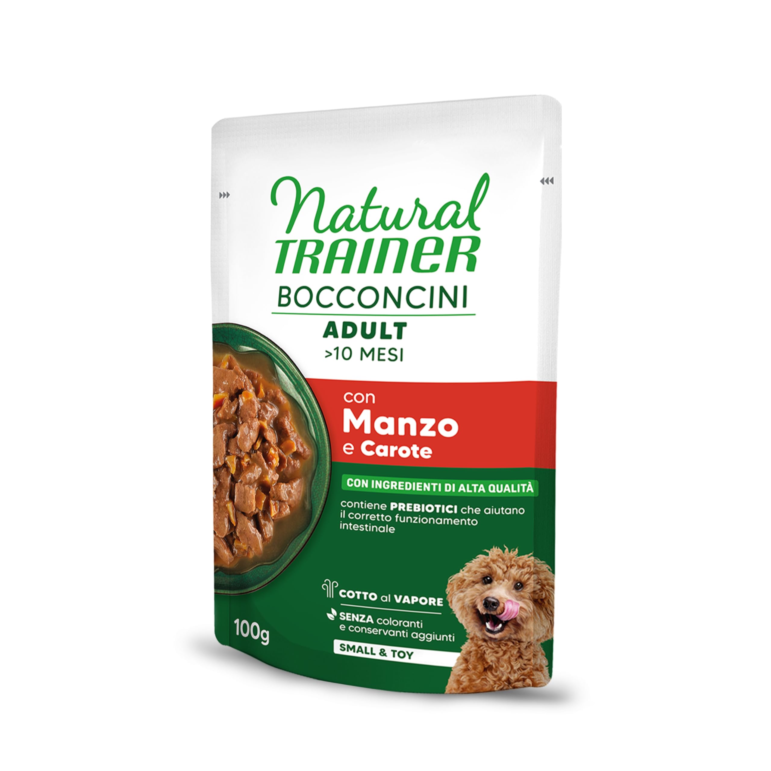 Natural Trainer Bocconcini per Cane Small & Toy con Manzo - 24 x 100g