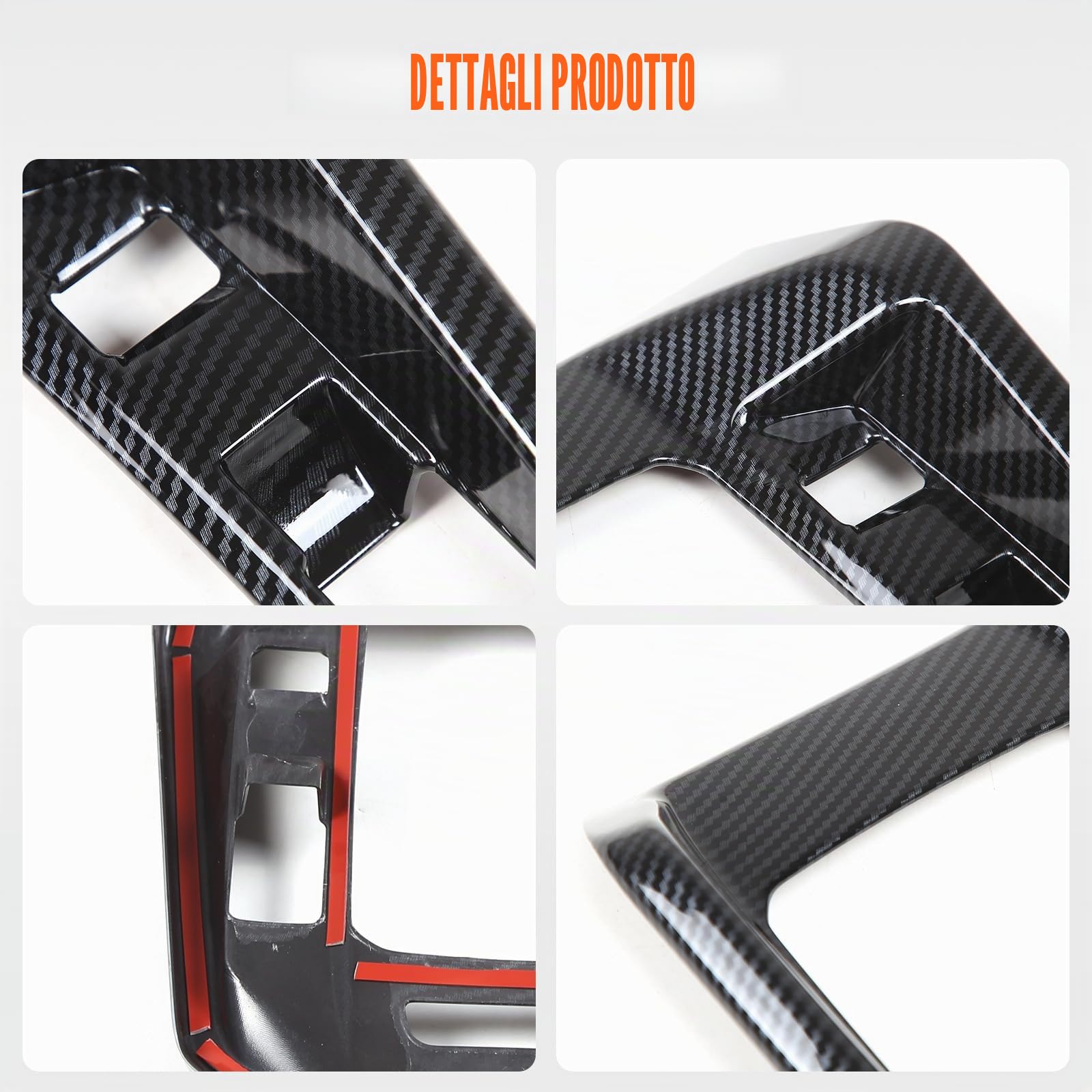 Copertura del telaio del pannello del cambio della console centrale dell'auto in plastica ABS compatibile con Alfa Romeo Tonale 2022-2024 accessori interni