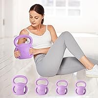 RUNWE 3-Handle Kettlebell (5, 10, 15, 20 LB) for Women - Russian Twists, Core Workouts, Weightlifting & Home Gym Fitness
