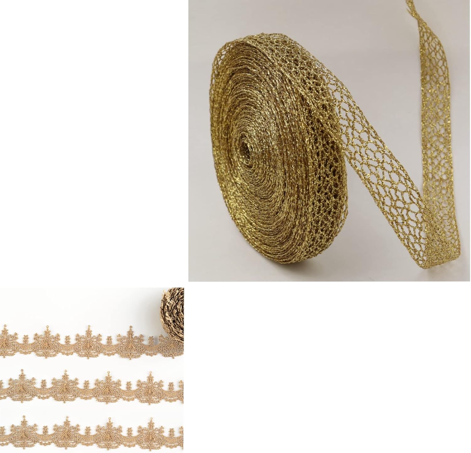 Gold Lace Trim Metaillic Venice Lace Trim Gold Embroidery