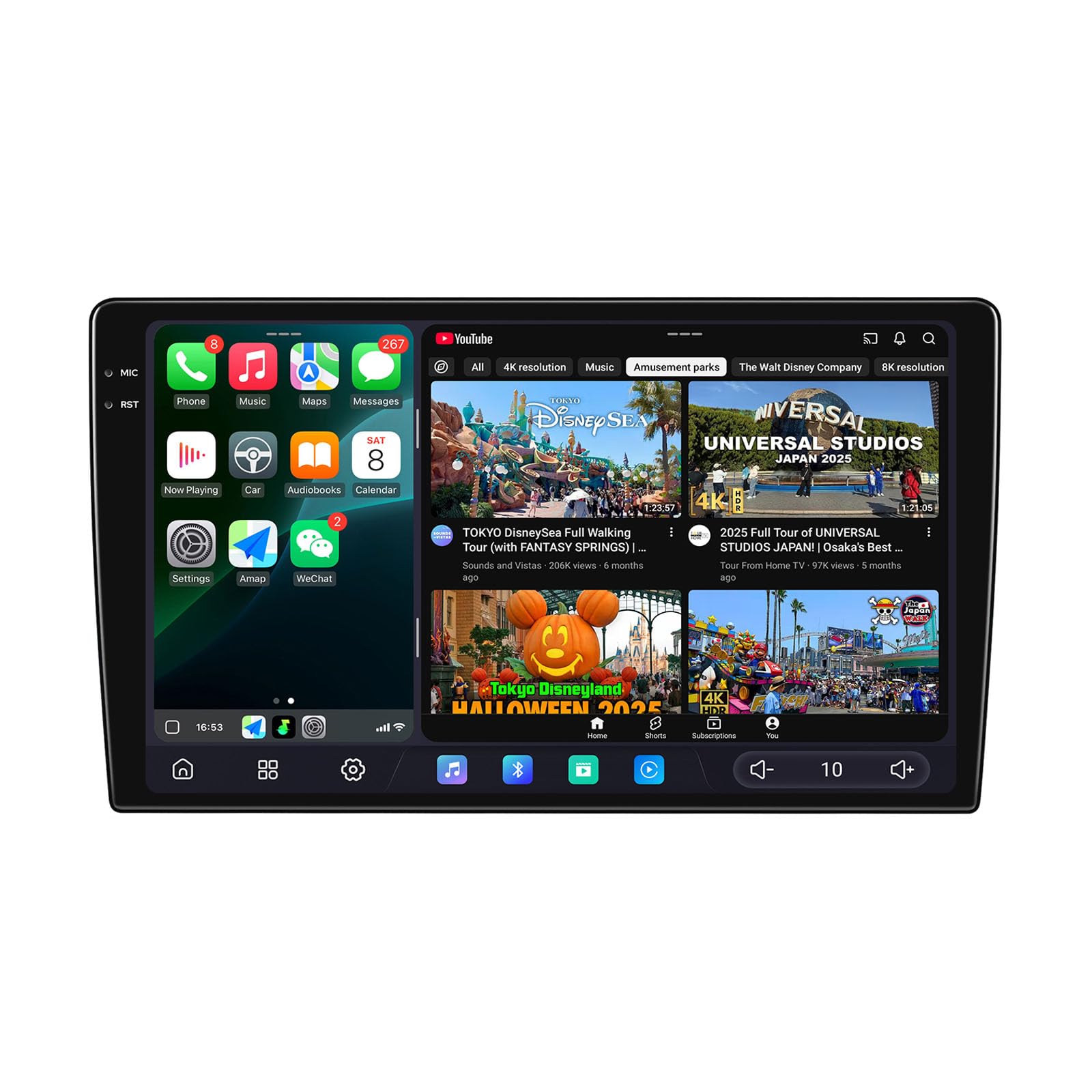 カーナビ YONEDEN Amazon.com: JOYING 9.5 Inch Android Car Stereo 2K QLED Touch