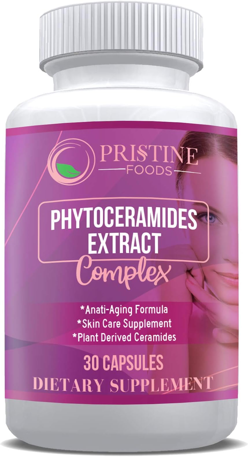 Phytoceramides Skin Therapy Supplement 30 Capsules 100% Rice Based 100% Natural Vegetarian Capsules 100% DV of Vitamin A,C,D & E with No Fillers or Artificial Ingredients