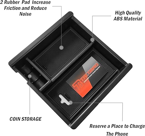 Miniatura 5 de TACOBRO Organizador de consola central y guantera compatible con accesorios Tacoma 2016 2017 2018 2019 2020 2021 2022 2023
