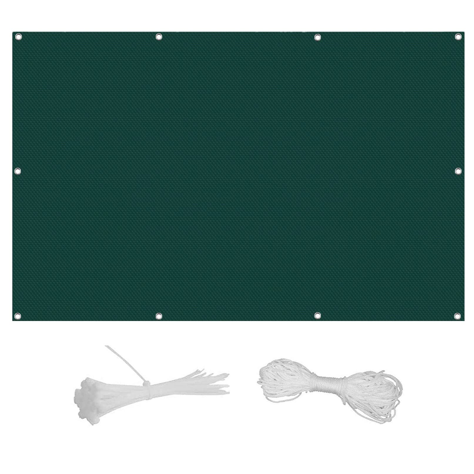 Toile ombrage respirante verte 2.4x2.5 m avec protection UV 95% pour extérieur
